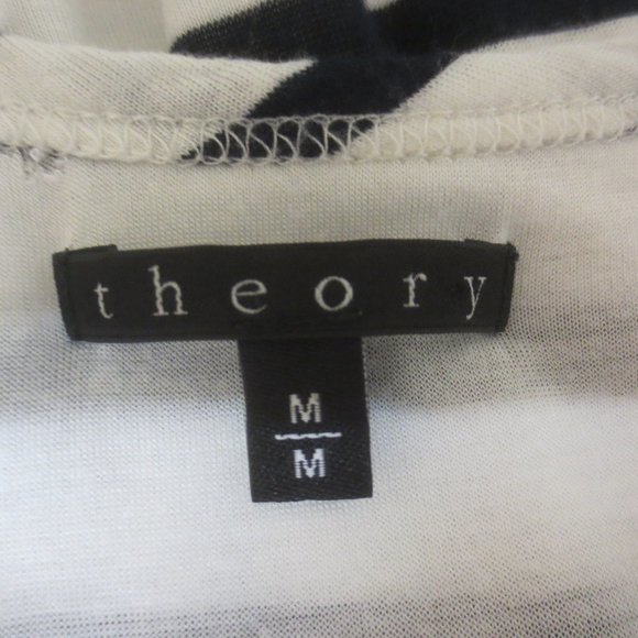 Theory Black and White Striped Dress - Picture 6 of 6